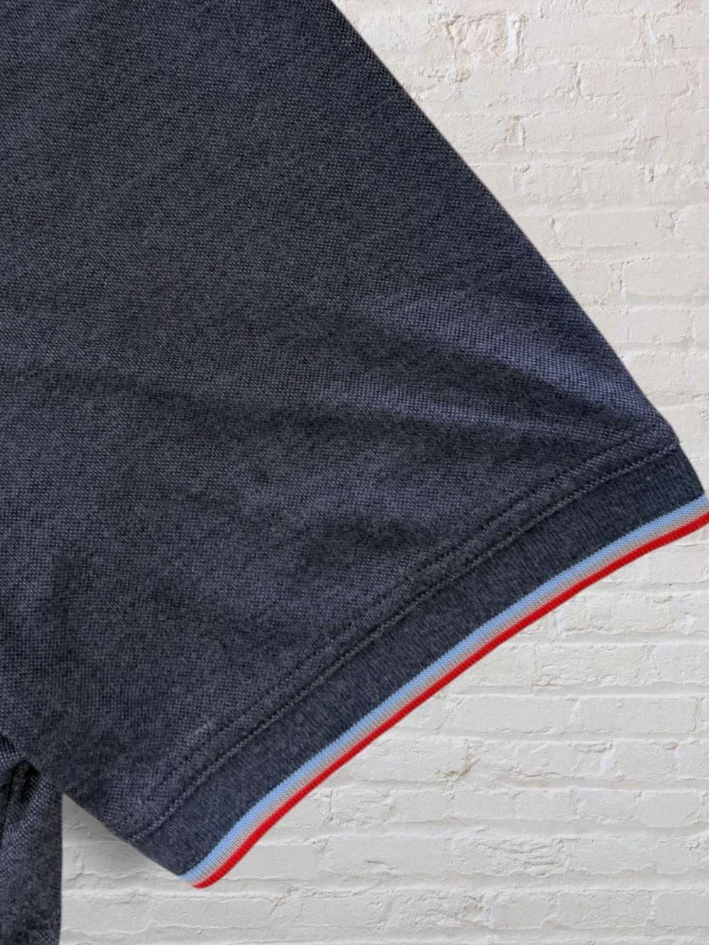 Travis Mathew Minimalist Polo — Charcoal Blue, Patriotic Trim, Size Large - Picture 7 of 12